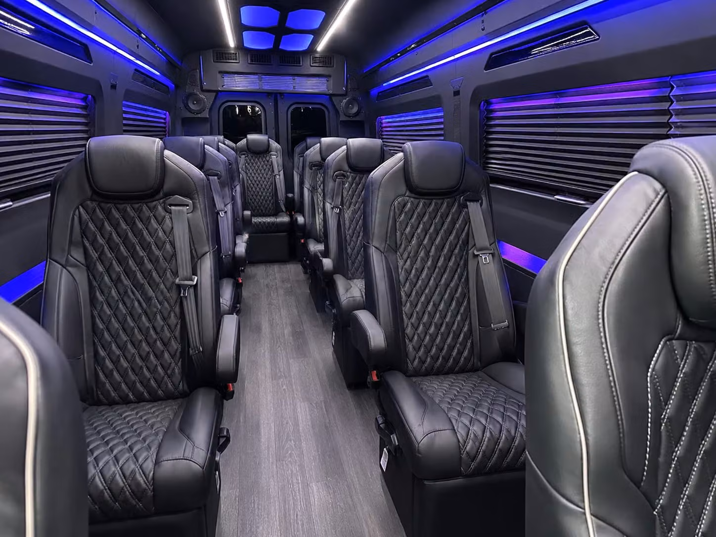 sprinter van with driver inside